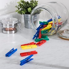 144 Adet Plastik Çamaşır Mandalı, Iz Bırakmaz, Ekstra Dayanıklı