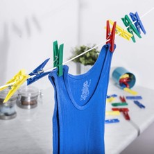 36 Adet Plastik Mandal, Çamaşır Asma Mandalı, Iz Bırakmaz, Ekstra Dayanıklı