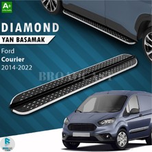 Broadcast Ford Courier Dıamond Krom Yan Basamak 2014-2022 Arası Uyumlu