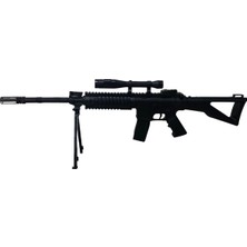 Sniper Boncuk Atan Gerçek Görünümlü Lazerli Keskin Nişancı Tüfeği Oyuncak Sniper Uzun Menzil Yere Sa