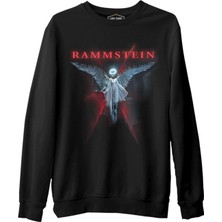 Rammstein - Rising Angel Siyah Erkek Kalın Sweatshirt