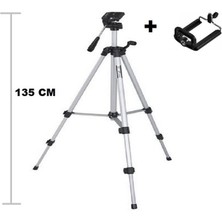 Pazarella Tripod : Telefon ve Kamera Tutucu Ayak + Telefon Tutucu - 105CM