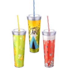 Titiz Limeshake Pipetli Içecek Bardak 600 ml Ap 9444