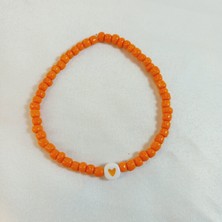 Crystal Atelier Renkli Boncuklu Kalp Figürlü Kalp Aşk Özlem Sonsuzluk Hediyelik Bileklik