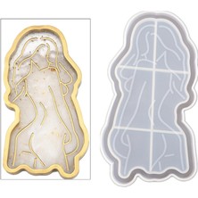 Silikon Coaster Reçine Döküm Dıyı Crystal Epoksi Craft 161X85X15MM (Yurt Dışından)