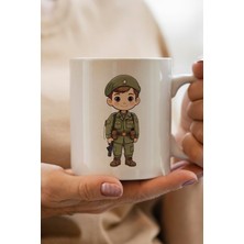 South Steel Asker Baskılı Premium Yılbaşı Hediyesi Kupa Bardak