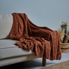 Derin Örgü Tv Battaniyesi (130 x 150 Cm)