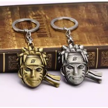 Toyfest Naruto 3D Büst Figür Metal Anahtarlık - 3 Adet Bakır Renk + 3 Adet Gümüş Renk 6 Lı Paket