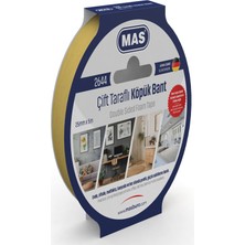 Mas Bant Çift Taraflı Köpük 25MM*5M 2644
