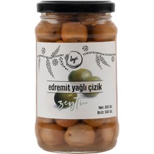 İlya Organik Edremit Yağlı Çizik Yeşil Zeytin 300 gr