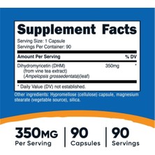 Nutricost Dihydromyricetin (Dhm)  (350mg, 90 Capsules) - Vegan, Non-Gmo, 90 Servings