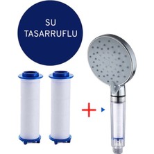 Truva Yüksek Kalite Kireç Önleyici Özellikli Duş Başlığı + 2 Adet Yedek Filtre