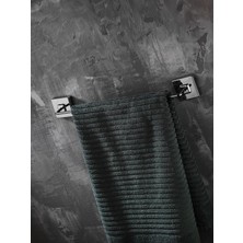 Sas Delmeye Son Yapışkanlı Banyo Mutfak Uzun Havluluk Askısı Krom Y-405