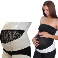 Babyjem Hamile ve Bel Destek Bandı 249 Beyaz Esnek Yapı ile Gün Boyu Konfor