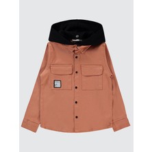 Civil Boys Erkek Çocuk Kapşonlu Gömlek 10-13 Yaş Kiremit