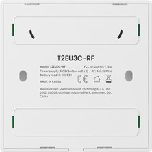 Sonoff T2-Eu-3c Kablosuz Rf Akıllı Duvar Anahtarı