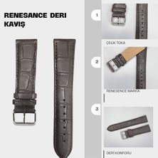 Renesance Kordon RS2004S Renesance Deri Kayış - Db - 22MM