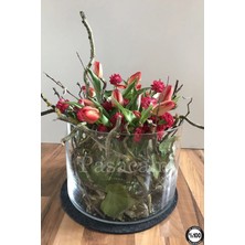 Paşabahçe Denizli El Imalatı Silindir Cam Vazo 15CM En x 20 cm Boy