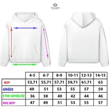 The Champ Clothing Füme Basic Çocuk Kapüşonlu Kanguru Cep Detaylı Içi Polar Oversize Sweatshirt