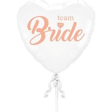 Team Bride Beyaz Folyo Balon 18''