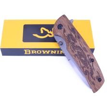 Browning Ahşap Saplı Ejder Figür Işleme Çakı