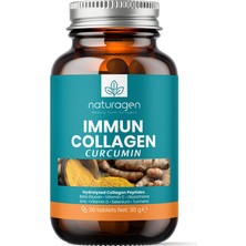 Naturagen  Immun Curcumin Zerdaçal - Beta Glukan - Bitamin A-B6-B12-C-D3-E - Selenyum - Çinko 30'lu Tablet