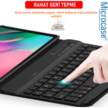 Microcase iPad 10.9 2022 10.nesil Tablet ile Uyumlu Bluetooth Türkçe Klavyeli Standlı Kılıf Pembe AL4824 Ithl