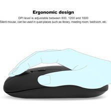 Ata Elektronik Slim İnce MOUSE Piano Black Parlak Siyah Kablosuz Optik Fare Maus 2.4Ghz