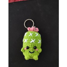 Kaktüs Anahtarlık Örgü Anahtarlık Elişi Anahtarlık