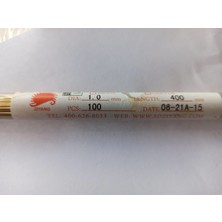 Edm Ziyang Matkap Pirinç Elektrot Tüp Edm Pirinç Elektrot Delik Delme 1.0MM/400MM/100 Adet 06-21A-15