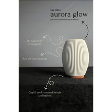 The Pieta Aurora Glow Su Yeşili - Modern Masa Lambası | E14 Duy | Minimalist ve Dekoratif Aydınlatma