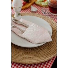 Rope Decor 6 Kişilik Amerikan Servis  Hasır Supla 30 cm