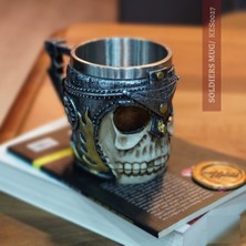 Mukemel Kafatası Kupa Bardak 330 ml ( 3D Skull Mug ) Kupalar Çay Veya Kahve