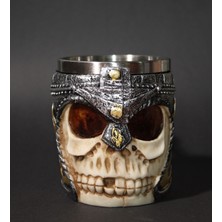 Mukemel Kafatası Kupa Bardak 330 ml ( 3D Skull Mug ) Kupalar Çay Veya Kahve