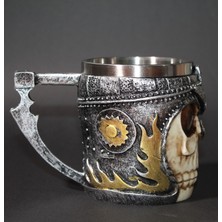 Mukemel Kafatası Kupa Bardak 330 ml ( 3D Skull Mug ) Kupalar Çay Veya Kahve