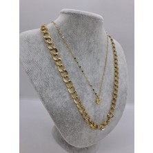 Stainles Steel Vip Çelik Halka Zincir Kadın Kolye