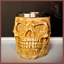 Mukemel Kafatası Kupa Bardak 330 ml ( 3D Skull Mug 330 ml ) Kupalar Çay Veya Kahve