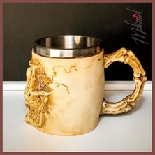 Mukemel Kafatası Kupa Bardak 330 ml ( 3D Skull Mug 330 ml ) Kupalar Çay Veya Kahve