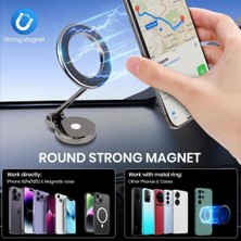 Magsefe ve Tüm Cihazlarla Uyumlu Manyetik Araç Içi Telefon Tutucu