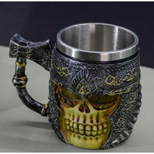 Mukemel Kafatası Kupa Bardak 330 ml ( 3D Skull Mug 330 ml ) Kupalar Çay Veya Kahve