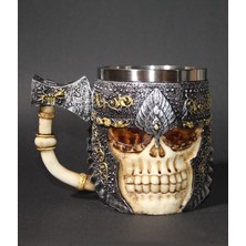 Mukemel Kafatası Kupa Bardak 330 ml ( 3D Skull Mug 330 ml ) Kupalar Çay Veya Kahve