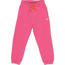 BEETLEBEEZ Kız Çocuk Pembe Eşofman Altı - Jogger (Turuncu Kordonlu)