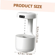 CoverZone Dijital Ekranlı Humidifier Buhar Makinesi Nemlendirici Aroma Terapi Difüzörü 600 ml Kapasiteli 23X12 cm Ev Ofis Spa Oda Nemlendirici Uyku Kalitesini Artırır K45 Beyaz