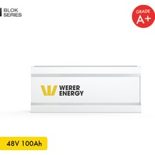 Werer Energy 48V 100Ah LiFePO4 Block Series Bluetooth'lu Lityum Demir Fosfat Akü