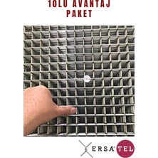 Kümes Teli Galvanizli Kaynaklı Hasır Tel Çit 2x2 2.20 mm 100X200 10'lu (Avantaj Paket)