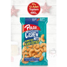 Paşa Kuruyemiş Kaju Fıstığı 40 gr x 12 Adet (Toplam 480 gr)