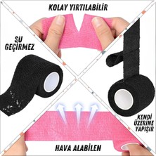 Aplussağlık ( 7,5 cm x 4,5 m ) Siyah Renk Coban Bandajı Elastik Kendinden Yapışkanlı Coban Bandajı Yüksek Kalite ( 7,5 cm x 4,5 m )