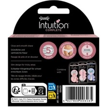 Wilkinson Sword Intuition Complete Kadın Tıraş Bıçağı Kartuşu | 5 Bıçaklı 3 Yedek Kartuş