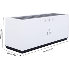 CoverZone Hava Nemlendirici Difüzör Humidifier Buhar Makinesi Nemlendirici Aroma Terapi Difüzörü 900 ml Kapasiteli 10X25 cm Ev Ofis Spa Oda Nemlendirici K15 Beyaz