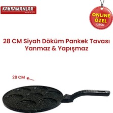 Kahramanlar Helegra Döküm 28 cm Siyah Pankek Tavası